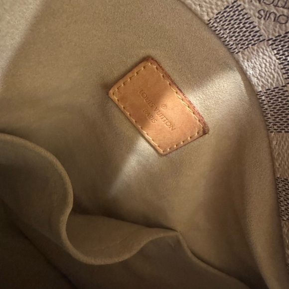 Louis Vuitton Beige and Brown Checkered Shoulder Bag - Picture 12 of 13